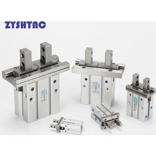 MHZ2 10D 16D 20D 25D 32D 40D Double Acting Air Gripper Pneumatic Finger Cylinder SMC Type Aluminium Clamps Bore 10-40mm Grab