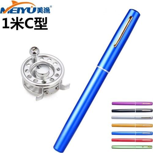 EMMROD The Mini Portable Pen Fishing Rod Fly Fishing Round Ice Fishing Rafts Angeles Boat Fishing Bridge Type 1 M C