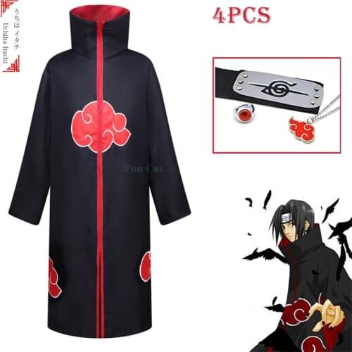 Anime Boruto Cosplay Cloak Headband Pain Konan Hidan Deidara Stand Collar Robe Cloak Clothes Ring Necklace Ninja Costume Props