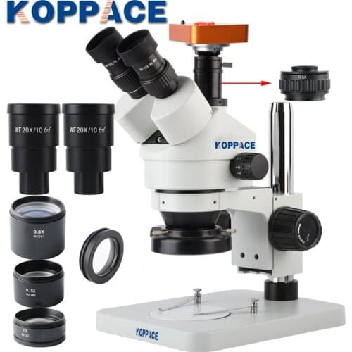 KOPPACE 2.1X-180X Industrial Video Electron Microscope 40 Million Pixels HDMI HD Mobile Phone Repair Microscope