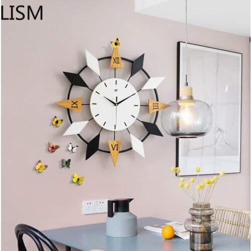 Luxury Modern Design Nordic Living Room Personalized & Creative Fashion Atmosphere Nordic Orologio Da Parete Home Decore