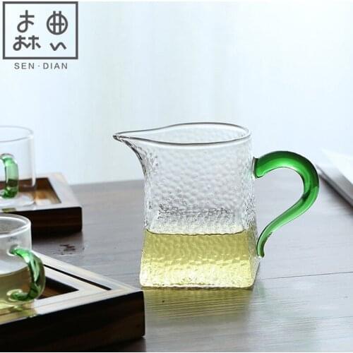 SENDIAN High Temperature Resistant Glass Cup Handmade Hammered Fine Glass Tea Cup 2021 New Hot Office Home Kitchen Accessories