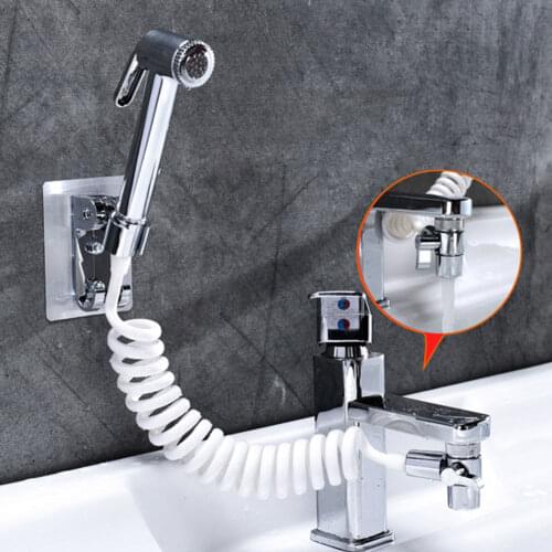 Bathroom Faucet External Shower Handheld Sprayer Sprinkler+Base+Hose+Valve Set For Hand Basin Sink Shower Faucet