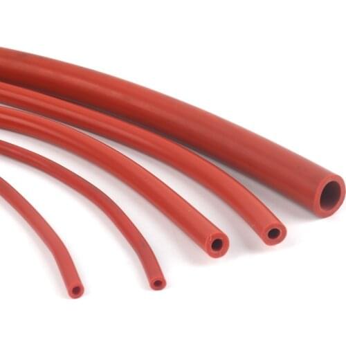 1m/Lot I.D 2~32mm Car Vacuum Soft Pipe Red Silicone Hose Aquarium Air Pump Hose Flexible High Pressure Resistant Vacuum Tube