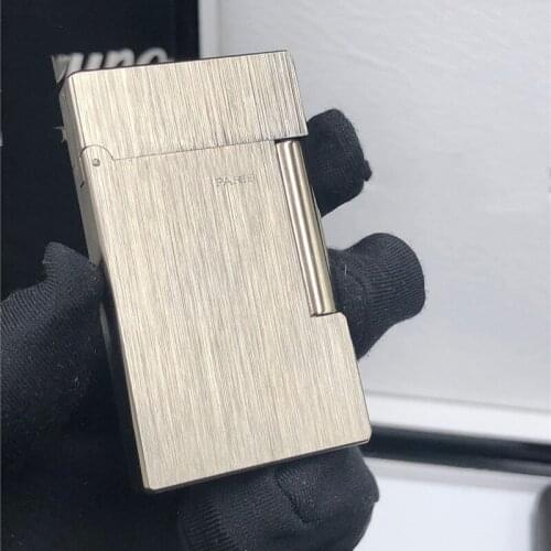 100% brand new retro DuPont bright sound lighter Seiko manufacture windproof copper body cigarette lighter with box