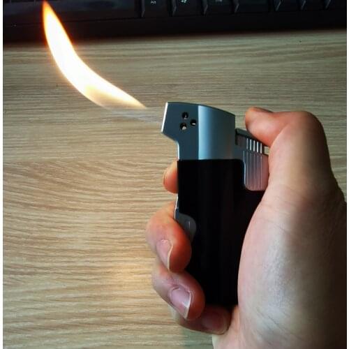 Metal Alloy Three-in-one pipe special Lighter Smoking accessories oblique fire Cigar lighter GAS inflatable retro Multifunction