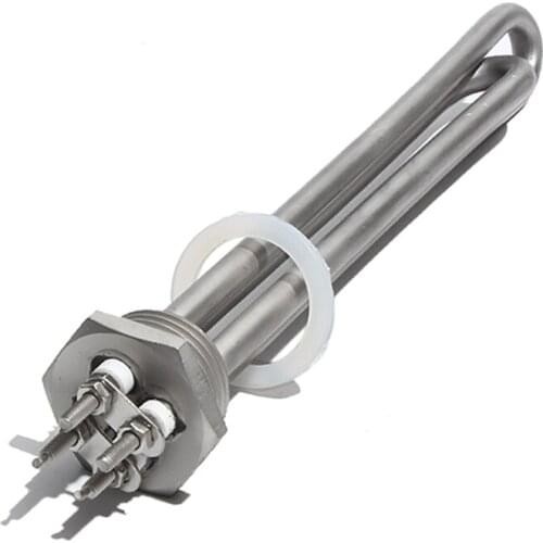 1 Inch NPT/DN25 Solar Water Heater Element Electric Heating Tube 304 SUS Tubular Heater Element DC 12V/24V/48V 300W/600W