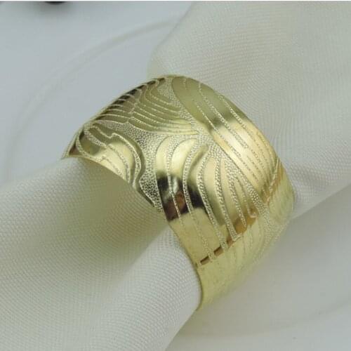 10pcs/lot New Hotel Restaurant Napkin Ring Napkin Holder Christmas Wedding Napkin Ring Round Pattern Napkin Ring