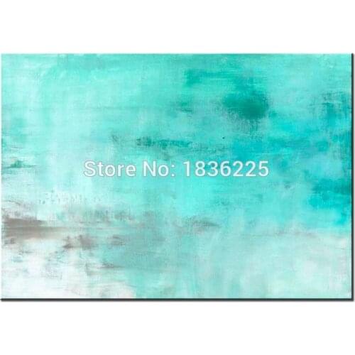 100% Hand-painted Abstract Oil Painting on Canvas for Living Room Decoration Art Bright Green or Violet Color Abstract Painting