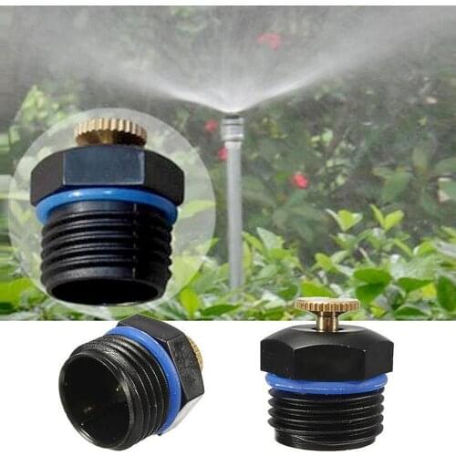 2Pcs 1/2 inch Garden Irrigation Sprinkler Adjustable Water Spray Heads Accessory on the water pressure impulse of the seedlings