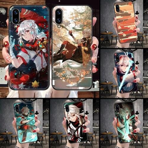 Genshin Impact Kaedehara Kazuha Phone case For Huawei Honor 6 7 8 9 10 10i 20 A C X Lite Pro Play black art cell cover luxury