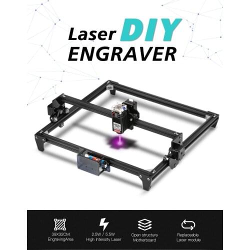 Two Trees Totem CNC Laser Engraving Machine 2500mW 5500mW Professional DIY Engraver Desktop Wood Router Cutter Laser Printer