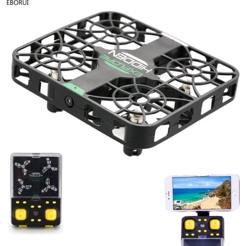 EBORUI RC Drone Wifi FPV 2.4G 6 Axis Gyro 3D Flip 0.3MP HD Camera Crashworthy Structure Altitude Hold Mini RC Quadcopter Drone