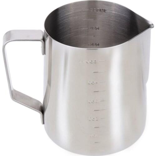 Stainless Steel Milk Frother Pitcher Milk Foam Container Measuring Cups Coffe Appliance