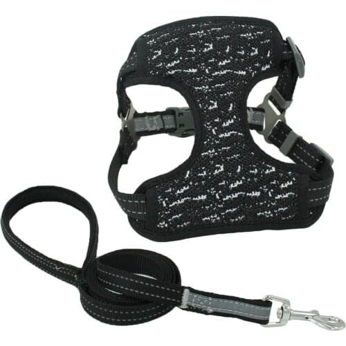 Summer Harnesses for Small/Medium Dogs Breathable No Pull Large Dog Harness Leash Set Comfortable Pet Products Supplies