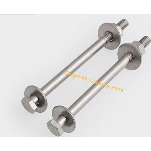 M6/M8 Level4.8 304Stainless Steel Lengthen Hexagon Specialty screw bolt Wall Screws bolt Nut Gasket set