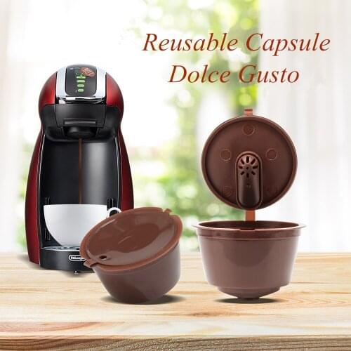 3pcs/pack use 150times Dolce Gusto Coffee Capsule Plastic Capsule Refillable Reusable Compatible with Nescafe Dolce Gusto refill