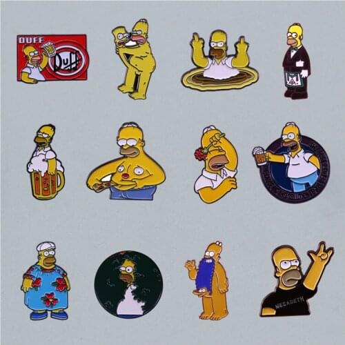 Cartoon Headgear Icons Style Metal Enamel Badge Brooch Denim Jacket Backpack Pin Decoration Given Friends And Fans Gifts