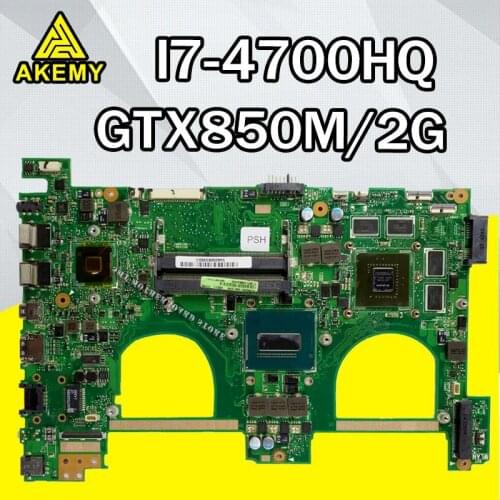 N550JV Laptop motherboard For Asus VivoBook N550JK N550JX Q550JV G550JK original mainboard GTX850M/2G I7-4700HQ