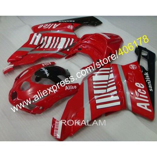 Motorbike Aftermarket Kit For Ducati 749 999 999s 749s ABS Fairing Kits 03 04 2003 2004 Bodywork Fairing Set (Injection Molding)