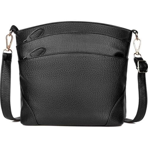 Simple Casual Shoulder Bag Solid Color Small Messenger Handbags Women PU Leather Crossbody Bags Sac A Dos Bolsas Feminina Mujer