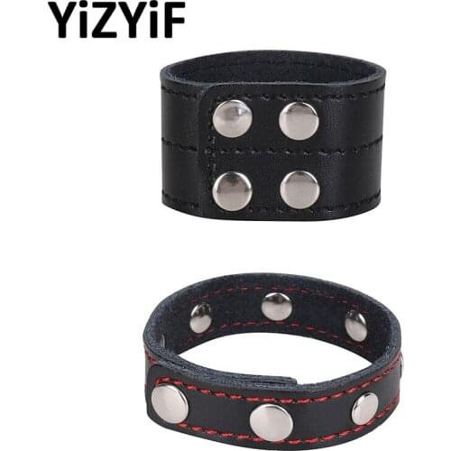 Adjustable Genuine Leather Penis Hole Cock Enhancement Ring Strap Sexy Men Underwear Panties sexy strap Thongs Men