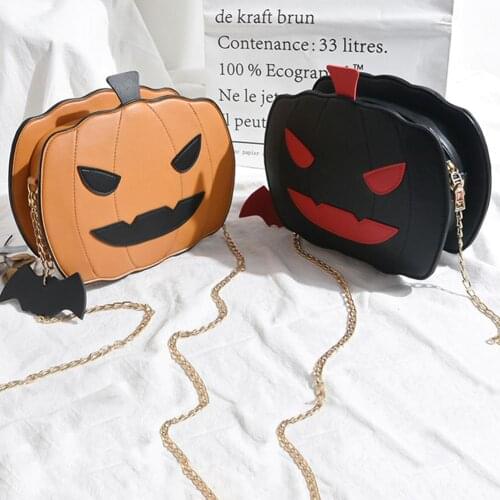Women Shoulder Bag Leather Fashion Creativity Halloween Easter Pumpkin Lamp Handbags Women Easter Shoulder bag New Designed Bags