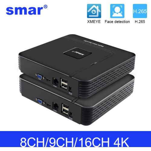 Smar Newest Mini NVR Full HD 4 Ch 8 Ch H.265 Security Standalone CCTV NVR 1080P 4CH 8CH ONVIF 2.0 For IP Camera System 1080P