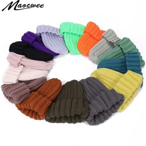 High Quality Hat Female Unisex Blends Solid Warm Soft Hip Hop Knitted Hats Men Winter Caps Womens Skullies Beanies For Girl