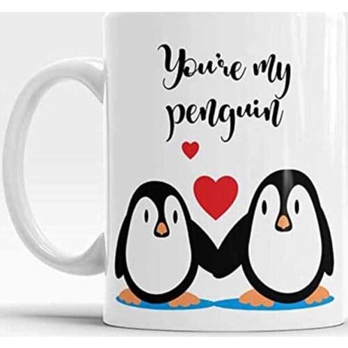 You're My Penguin Mug - Anniversary Gift, 11oz Ceramic Coffee Mug/Tea Cup