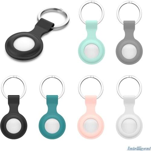 1 PCS Leather Case For Airtags Protective cover For Locator Tracker Keychain