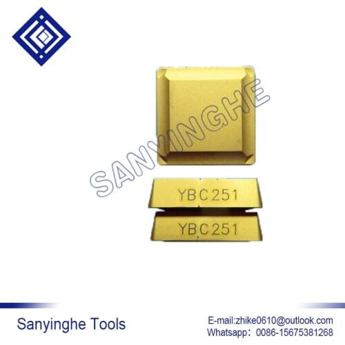 Free shipping high quality 10pcs/lots YBC251 SPMR120308 cnc carbide milling insert