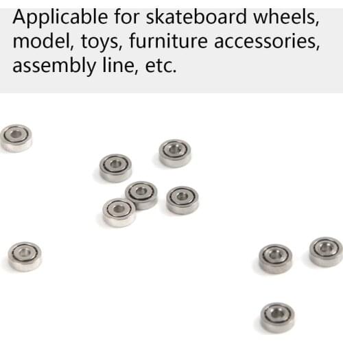 10pcs 681ZZ Iron Deep Groove Bearings Miniature Bearings Ball Mini Bearing 1*3*1mm For Model Toys Repair Tools