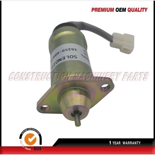 16259-60010 Solenoid 12v for Kubota D1105 V1505 Hitachi TW150DHB TW150VTR MV1-48