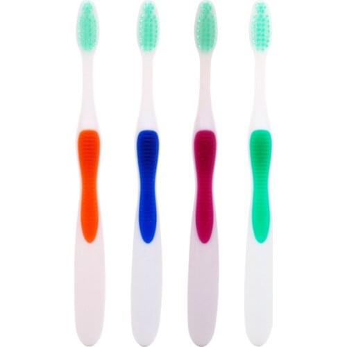 3098 4pcs/pack Natural Soft Teeth Whitening Charcoal Bristles Toothbrush For Daily Teeth Cleaning