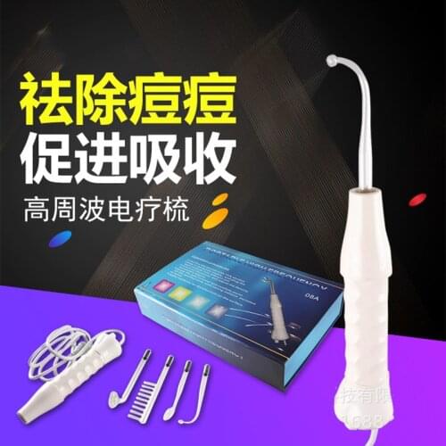 Upgraded version4pcs High Frequency Facial skin care wand device Acne Treatment Tool HF Hair Care Device Professional Kit