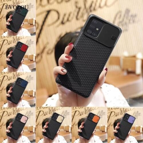 For Samsung S20 FE Phone Case Slide Camera Lens Protective Cover for Samsung M51 S20 Ultra A51 A71 A41 A31 Note 10 S10 Lite A21s