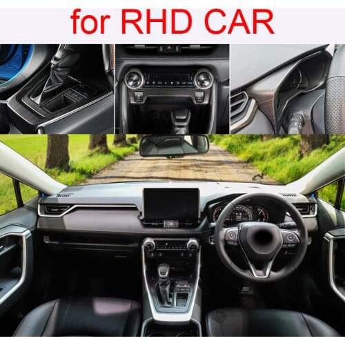 For TOYOTA RAV4 2020-2021 Right hand drive(RHD CAR) Peach wood pattern Interior Gear panel Air outlet Handle Decorative cover
