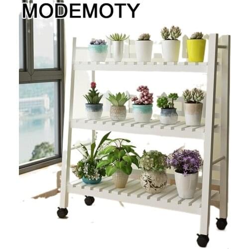 Madera Living Room Repisa Para Plantas Plantenrekken Etagere Pour Plante Balcony Stojak Na Kwiaty Shelf Plant Rack Flower Stand