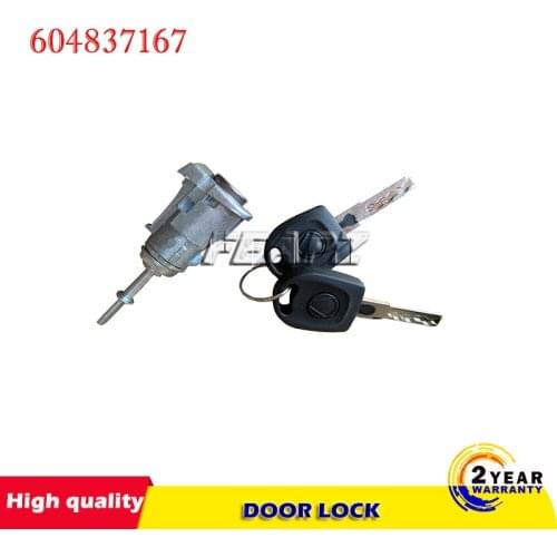DOOR LOCK BARREL LOCKSET FRONT LEFT FOR VW GOLF 4 IV MK4 BORA VW POLO MK4 9N SKODA FABIA MK1 604837167