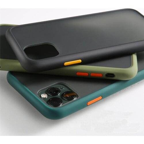 Hybrid Armor Case for iPhone 12 12Pro 12Mini 12promax 7 Plus XS Max 8 Plus 7 8 11 Simple Stylish 1 Pro X XS XR Anti-knock 2020