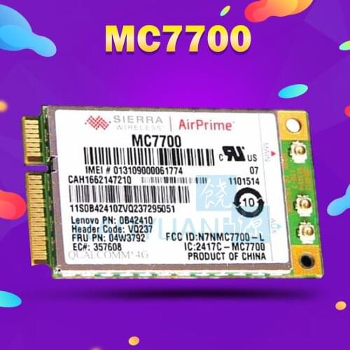 4G WLAN CARD for Sierra MC7700 GOBI4000 04W3791 04W3792 Mini PCI-e LTE GPS WLAN Card Thinkpad T430 T430S T430I X230