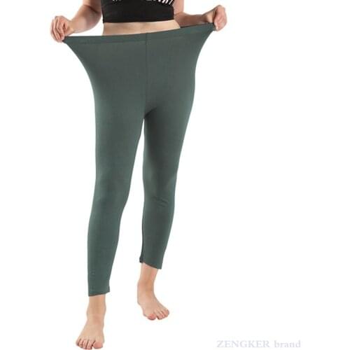 Spring and summer womens new thin section, fat people, plus fat, plus size, high stretch, slim leggings, cropped pants, 6xl