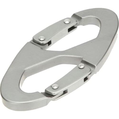 4pcs Aluminum Heart-shaped Carabiner Key Chain Clip Kit Accessories Buckle Climb Travel Clip Keychain Backpack Hook N2J2