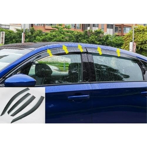 Outer Window Visors Vents Sun Rain Guard Cover Trim For Honda Accord 2018-2019 car modification