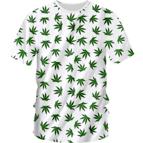 New Summer Tops Mens Casual T-shirt Print Marple Leaf 3D T-shirt Homme Gyms Fitness Shirts Unisex Tee Shirts