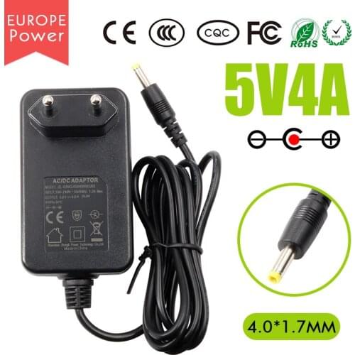 Orange Pi 5V/4A Europe Power Adapter for AC power into DC Suitable for Orange Pi 4/4B Boards