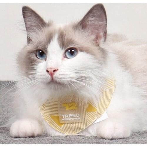 Cats Necklace Scarf Dog Cute Neckerchief Collar for Small Dogs Bandage Collars Triangular Bandanas for Small Pet