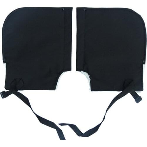 1Pair Motorcycle Handlebar Gloves Windproof Warm Velvet Thick Gloves Waterproof For Cold Winter