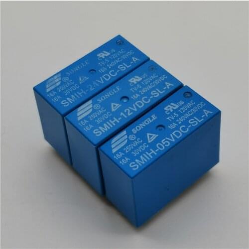 2PCS Industrial electronic circuit board DIY Smih-05v 12V 24 vdc-sl-a - sl-c 6 pin / 8 pin 16A normally open relay